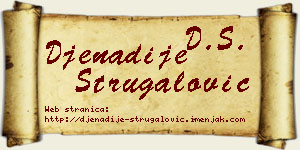 Đenadije Strugalović vizit kartica